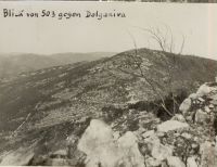 Monte Santo - Blick von Kote 503 gegen Dolganiva